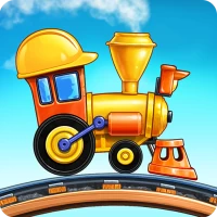 Поезда игры для детей, стройка