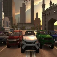 Indian car traffic racing  3d